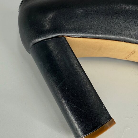 See By Chloé Womens 37.5 Blue Leather Mary Jane Heels - Picture 12 of 14